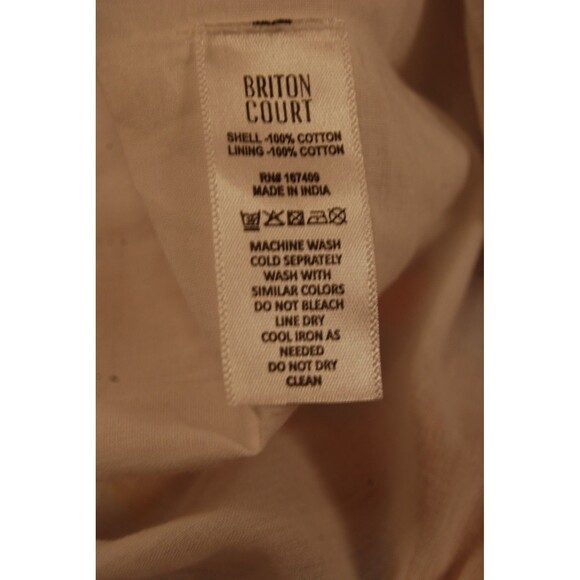 Briton Court NWT Face Print Maxi Tiered Ruffle Dress Multicolor Medium MSRP $269 - Picture 9 of 9